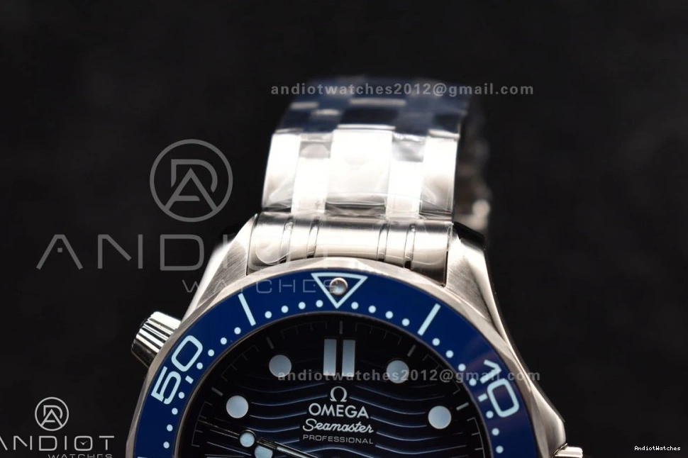 VSF Functional 1068 SS Best 300 Bracelet Dial Blue 1:1 Summer on Edition A Seamaster 0329